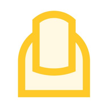 Çivi, manikür ikonu, düz tasarım tarzı. vektör illüstrasyonu