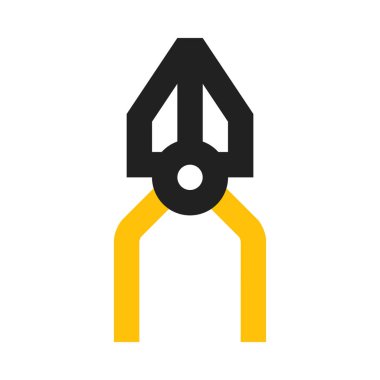 Pense, alet simgesi, düz dizayn tarzı. vektör illüstrasyonu