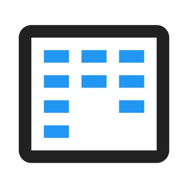 Zamanlama, tablet simgesi, düz tasarım tarzı. vektör illüstrasyonu