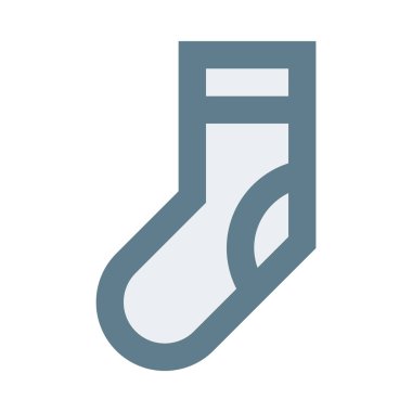 Sock ikonu, düz dizayn tarzı. vektör illüstrasyonu