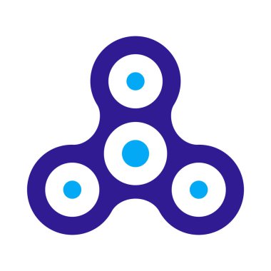 Dönen, oyuncak ikonu, düz dizayn tarzı. vektör illüstrasyonu