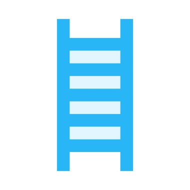 Düz dizayn edilmiş merdiven simgesi. vektör illüstrasyonu