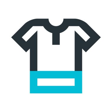 Tişört simgesi, düz tasarım biçimi, vektör illüstrasyonu