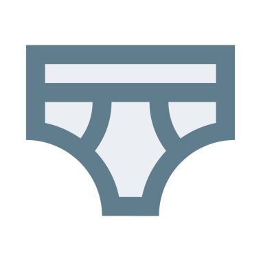 İç çamaşırı simgesi, düz tasarım biçimi, vektör illüstrasyonu