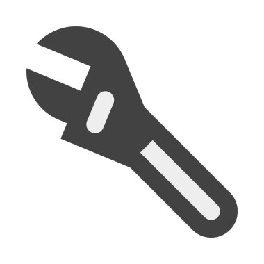 Anahtar, araç simgesi, düz tasarım biçimi, vektör illüstrasyonu