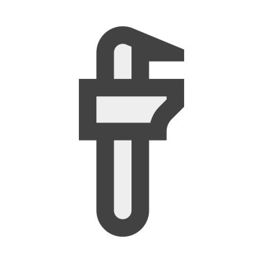 Anahtar, araç simgesi, düz tasarım biçimi, vektör illüstrasyonu