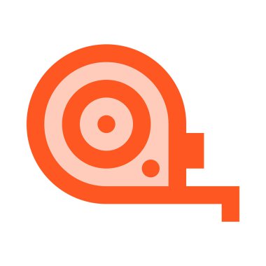 Metre çubuğu simgesi, vektör illüstrasyonu