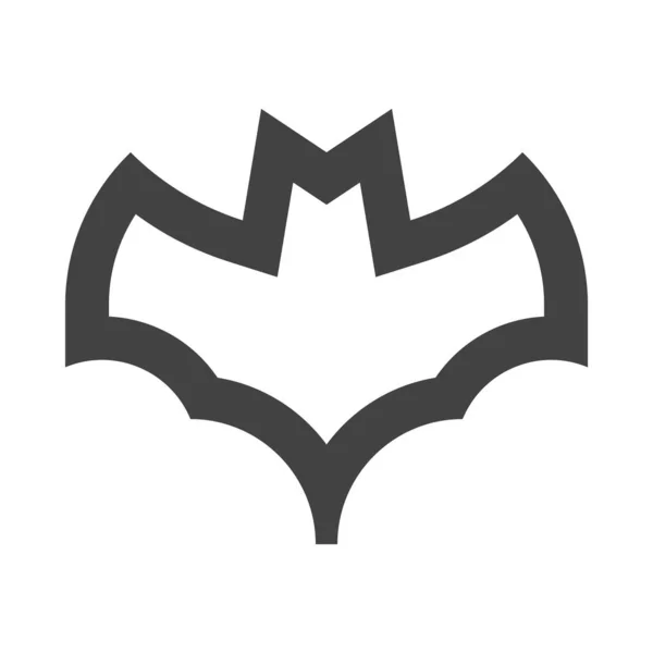 Bat Icon Flat Design Style — Stock Vector