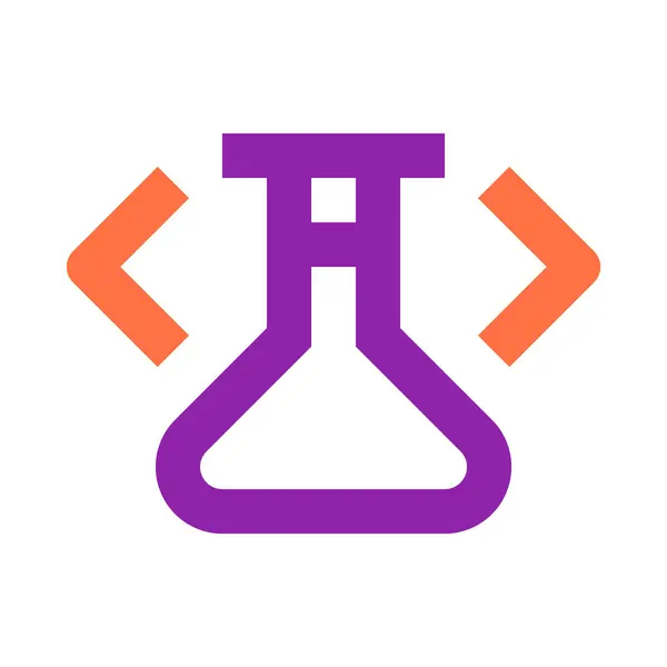 Chemistry Icon Flat Design Style — Stock Vector