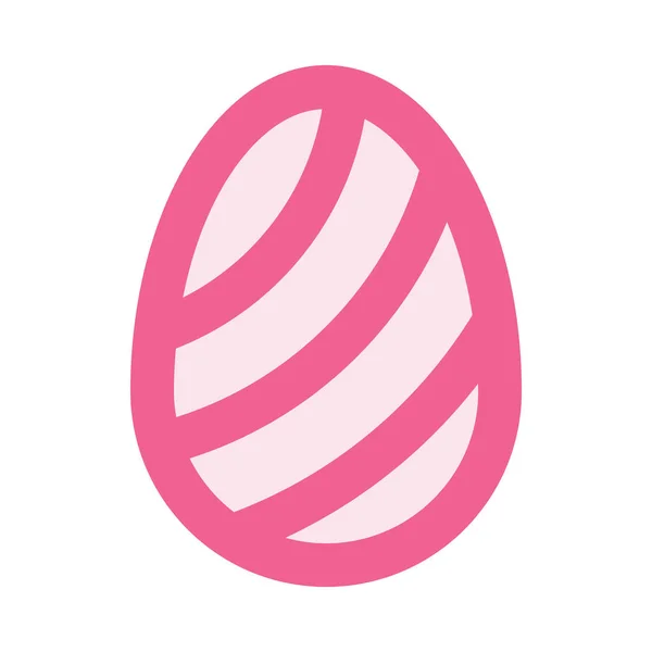 Яйцо Полосы Значок Плоский Стиль Дизайна — стоковый вектор