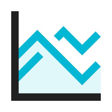 Düz tasarım tarzında grafik veya grafik veya diyagram simgesi, basitçe vektör illüstrasyonuName 