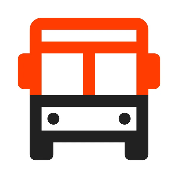 Bus Icon Flat Design Style Simply Vector Illustration — Stock Vector