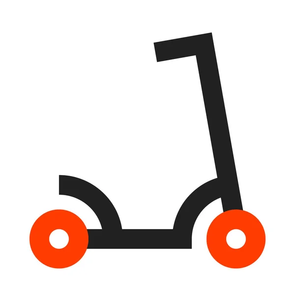 Ícone Scooter Estilo Design Plano Simplesmente Ilustração Vetorial —  Vetores de Stock