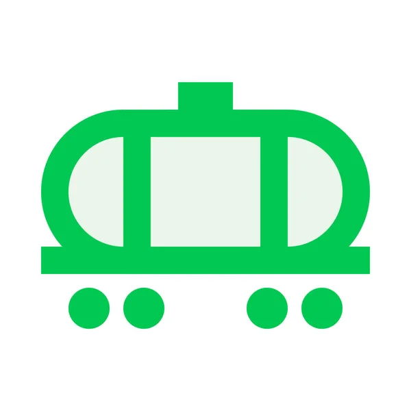 Vasúti Kocsi Ikon Lapos Design Stílusban Egyszerűen Vektor Illusztráció — Stock Vector