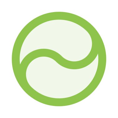 Tenis topu web simgesi, vektör çizim