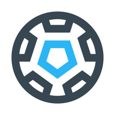 Futbol topu web simgesi, vektör çizim