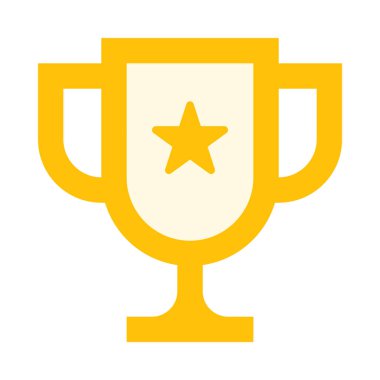 vektör çizim tasarım şampiyon Kupası beyaz arka plan üzerinde izole simgesinin