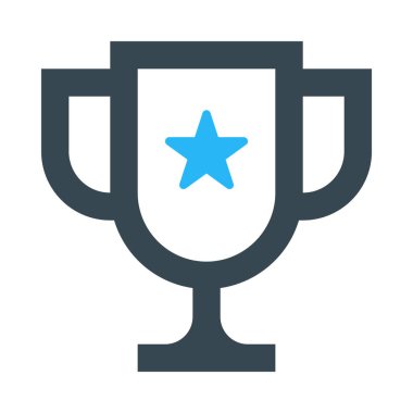 vektör çizim tasarım şampiyon Kupası beyaz arka plan üzerinde izole simgesinin