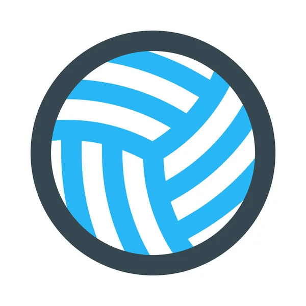Icono Web Voleibol Ilustración Vectorial — Vector de stock