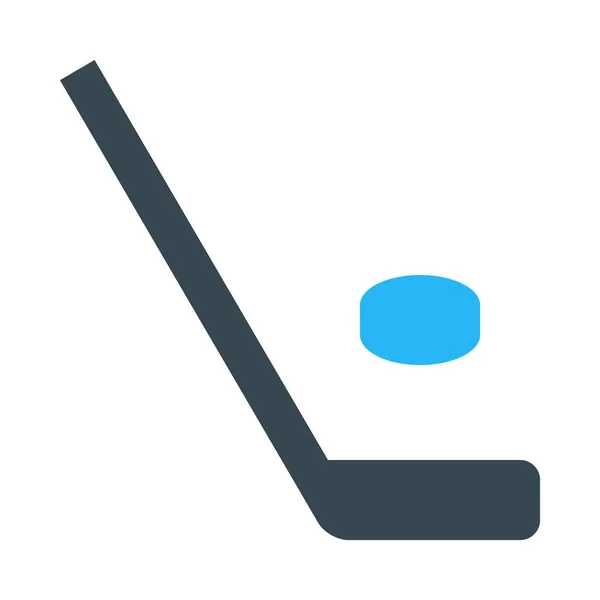 Hockey Web Icon Vektorillustration — Stockvektor