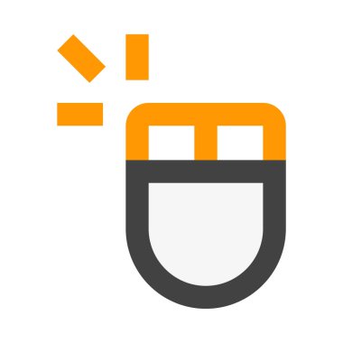 Basit bilgisayar fare simgesi, vektör illüstrasyonu