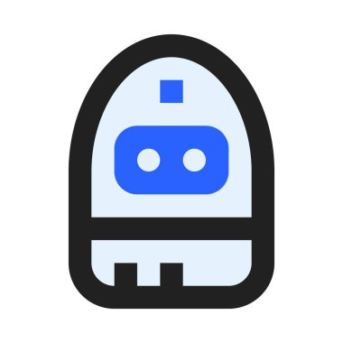 Basit Robot simgesi, vektör illüstrasyonu