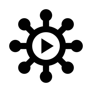 Dağıtım simgesi, basit vektör illüstrasyonu 