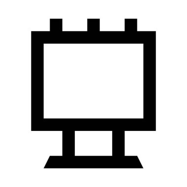 Reklam kavramı, basitçe vektör illüstrasyonu 