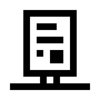 şehir ışığı simgesi, basitçe vektör illüstrasyonu 