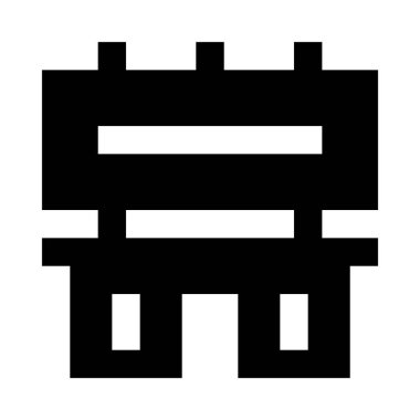 İşaret panosu simgesi, basitçe vektör illüstrasyonu 