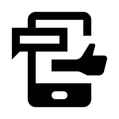 reklam, akıllı telefon, mesaj, basitçe vektör illüstrasyonu 