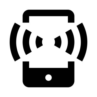 Telefon arama simgesi, basit vektör illüstrasyonu  