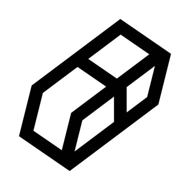 ofis kırtasiyesi, silgi, kauçuk, basitçe vektör illüstrasyonu  