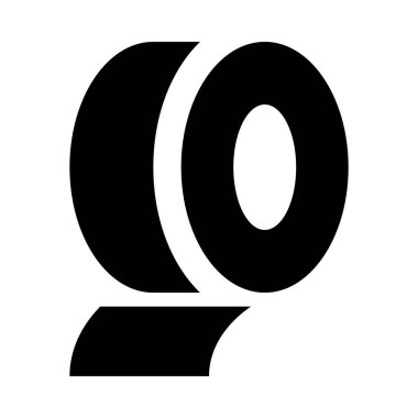 Ofis kırtasiyesi, koli bandı, yapıştırıcı bant, basitçe vektör çizimi. 