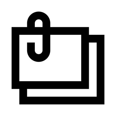 ofis kırtasiyesi, kağıtlar, kağıt, notlar, ataç, basitçe vektör illüstrasyonu 