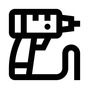 tamir araçları, matkap, elektrikli matkap, elektrik, basitçe vektör illüstrasyonu 