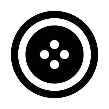 Dikiş tuşu, dikiş konsepti, basit vektör çizimi  