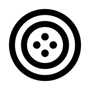 Dikiş tuşu, dikiş konsepti, basit vektör çizimi  