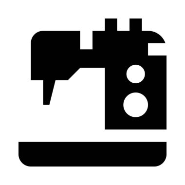 Dikiş, dikiş, dikiş makinesi, basitçe vektör çizimi 