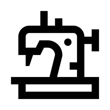 Dikiş, dikiş, dikiş makinesi, basitçe vektör çizimi 