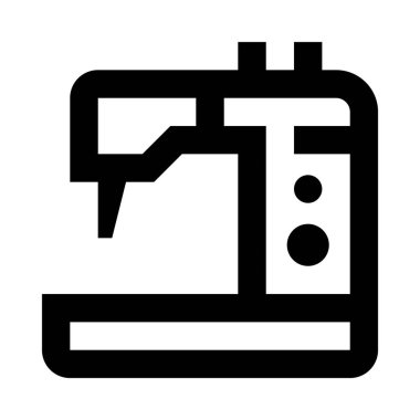 Dikiş, dikiş, dikiş makinesi, basitçe vektör çizimi 