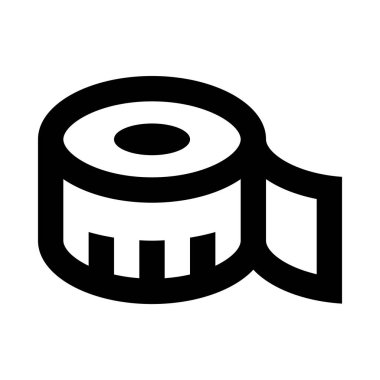 Dikiş, dikiş, bant, ölçüm, basitçe vektör çizimi 