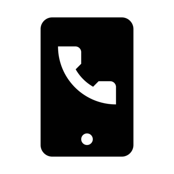 Telefonsamtal Ikon Helt Enkelt Vektor Illustration — Stock vektor
