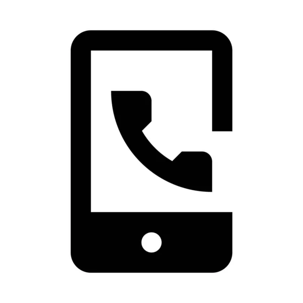 Telefon Hívás Ikon Egyszerűen Vektor Illusztráció — Stock Vector