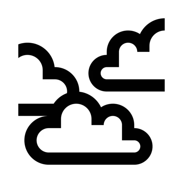 Météo Nuages Nébulosité Illustration Vectorielle — Image vectorielle