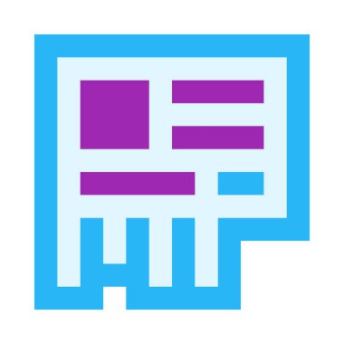 Reklam, reklam, reklam, reklam, basit simge, vektör illüstrasyonu