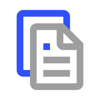 Dosyalar, metin, yığın basit simge, vektör illüstrasyonu