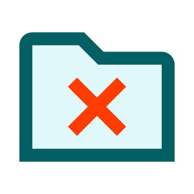  Dizin, basit simge, vektör illüstrasyonunu sil