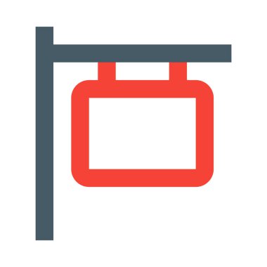 İmza panosu basit simgesi, vektör illüstrasyonu