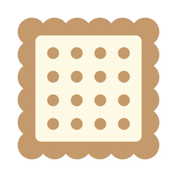 Biscotti Biscotti Cracker Icona Semplice Illustrazione Vettoriale — Vettoriale Stock